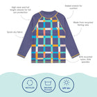 UV Protective Rash Vest Multi Check